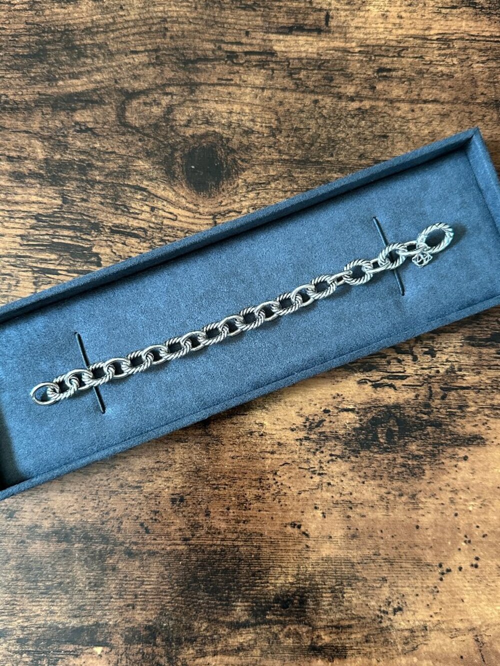 David Yurman Oval Link Chain Bracelet in Sterling Silver - 10mm - Small